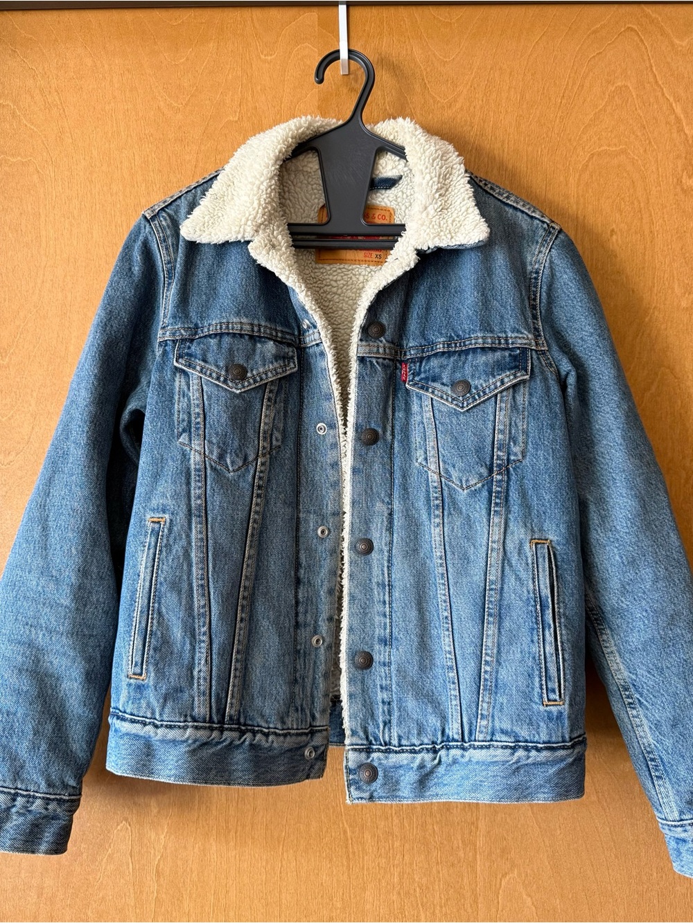 Levi's Blue Denim Sherpa-Lined Jacket